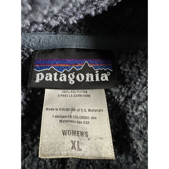 Patagonia Fleece Jacket Womens XL R2 Regulator Full Zip Black Sweater Fall 2007 - Picture 6 of 16